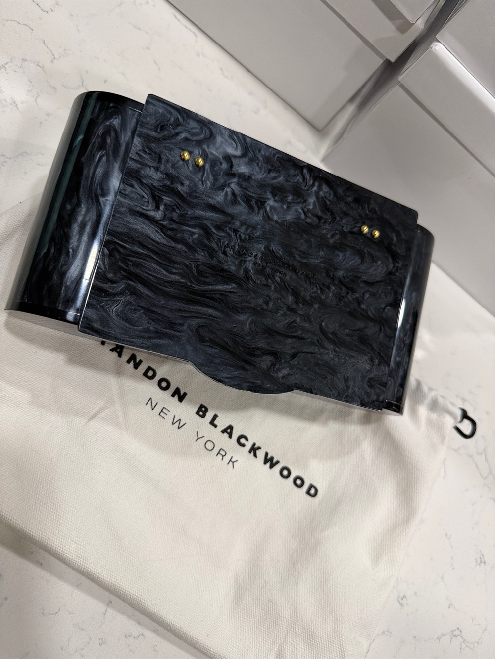 Brandon Blackwood Acrylic Clutch
